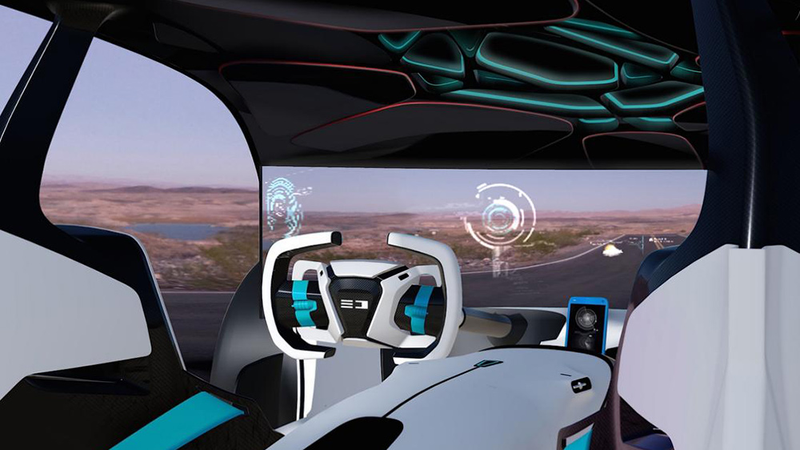 Illustration for article titled This Windowless Autonomous Racer Promises A 4-Minute Le Mans Lap